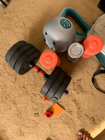 Adjustable Dumbbell Set with Kettlebell and Small Weights