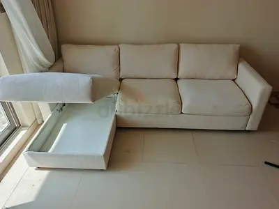 Excellent condition IKEA vimle beige color sofabed with storage