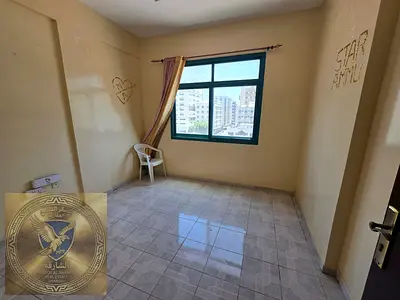 One bedroom and living room for annual rent in Al Majarrah central air conditioning partial sea view family building