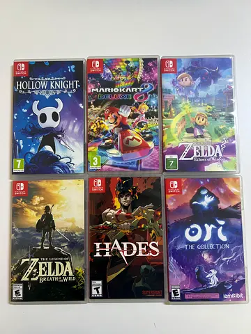 Nintendo Switch Games Bundle — 6 Original Games