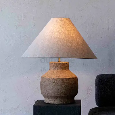 Designer Side Table  Artisan Lamp Set – Excellent Condition