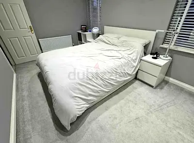 IKEA White MALM Queen Storage Bed with IKEA Mattress 160 x 200 cm