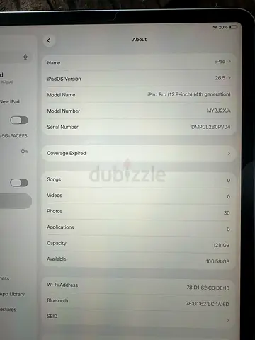 iPad Pro 12.9-inch (4th generation) 128GB - perfect Condition