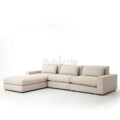 Velvet Horizon Living L Shaped  Sofa