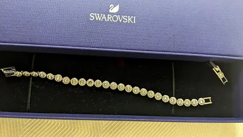 Swarovski crystal tennis bracelet in original box