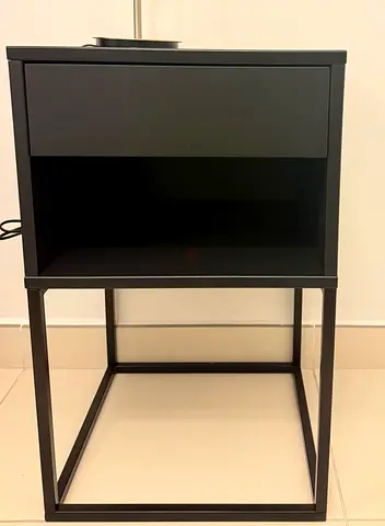 2 Bedside Tables – Black – Excellent Condition