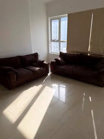 Brown 3-Seater and 2-Seater Sofa Set - Good Condition