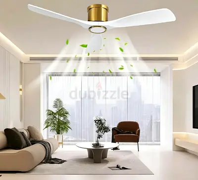 52CM White Smart Fan - Remote Control APP White - 24K7