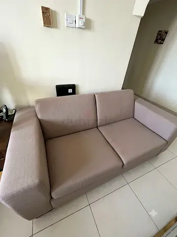 Two seater sofa and teapoy