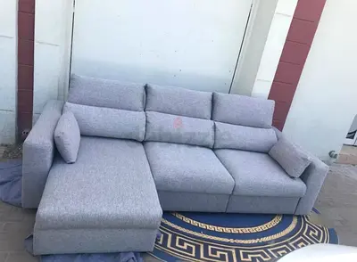 Ikea Eskelstuna L shape sofa bed Gray Excellent Condition
