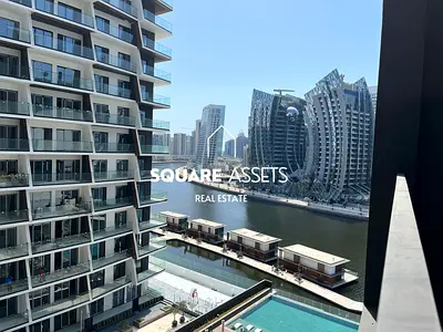 1BR with Canal & Pool View | 15 Northside, Business Bay