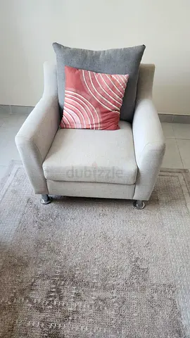 Light grey single armchair - good condition