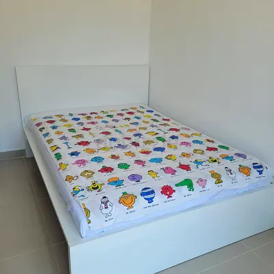 Ikea Queen size bed with mattress available in perfect condition