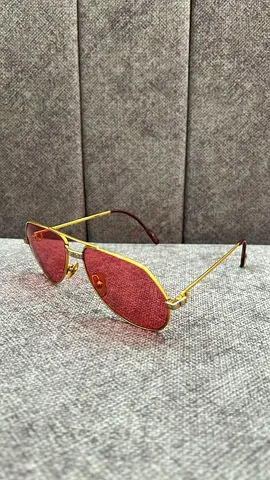 Vintage CARTIER 1984 SANTOS VENDOME Sunglasses Glasses Glasses NOS Frame 59 gold
