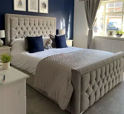 Gray colour king size Bed