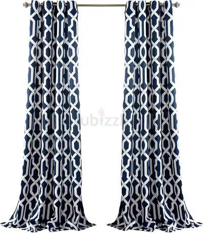 Lush Decor Edward Trellis Curtains Room Darkening Window Panels (3 pairs)