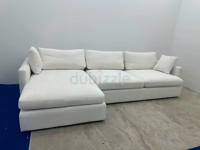 As perfect condition cratebarrel lshape couch