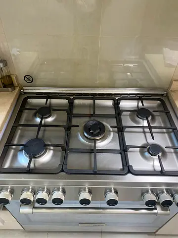5 Burner Stainless Steel Gas Range Cooker