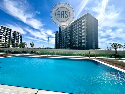 Chiller free brand new spacious 1 bedroom apartment with Tera’s with pool view only in 95k
