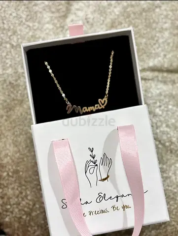 Mama golden necklace with heart