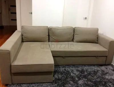 IKEA L Shape Sofa cum bed with big storage and you can fix the storage left or right anyside