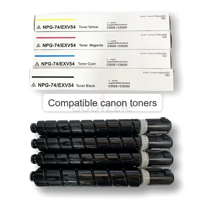 CEXV54 compatible Toner Cartridge set for Use in Canon Image Runner - IR Adv C3025 C3125 C3226