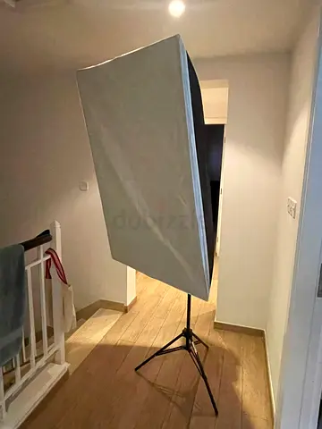 Phottix Pro Softbox + Interfit COR750 Heavy Duty Air-Cushioned Light Stand