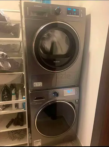 Samsung latest model 9 kg washer eco bubble and 9 kg heatpump dryer separate set. Olos