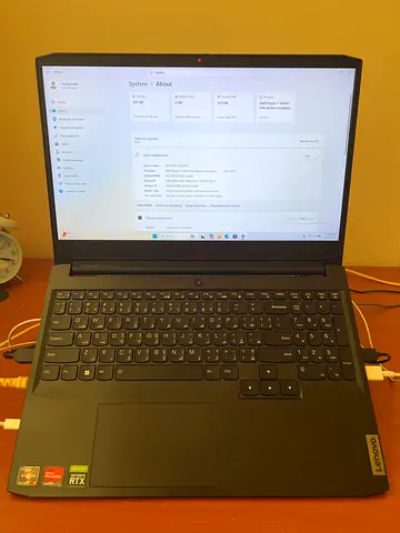 Lenovo ideapad 3 gaming laptop with RTX 3050 and Ryzen 7 5000series — good condition