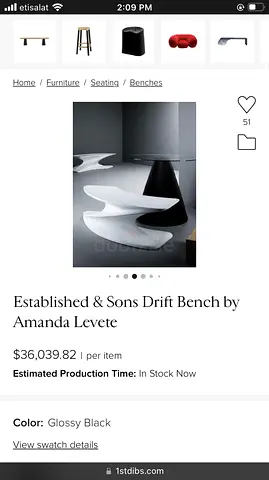 Three Contemporary Designer Fiber Benches, By Amanda Levete Established  Sons