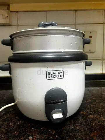 Black+Decker Electric Rice Cooker with Steamer - Used