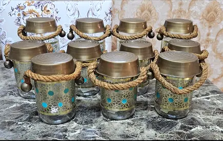 Mini glass storages full set