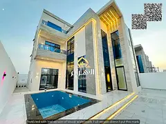 Luxury corner villa for sale in Al-Haliyo 2 – Consists of 6 bedrooms, three floors with a roof ter