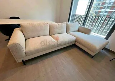 The Loom Collection L shape sofa beige
