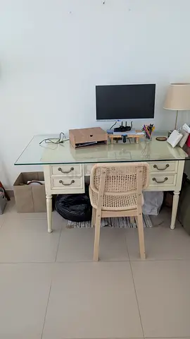 Wooden vintage-style desk set