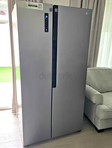 LG Side-by-Side Refrigerator - 2-Door Stainless Finish, Good Condition