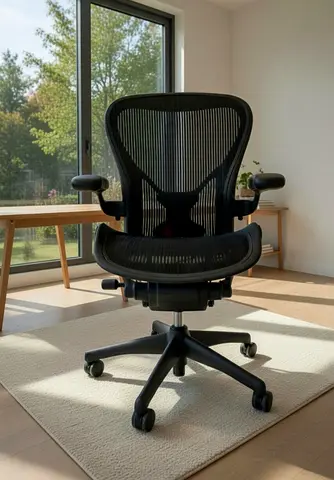 Herman Miller Aeron-style Ergonomic Office Chair - Black, Excellent Condition