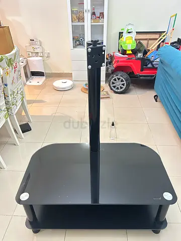 Compact black TV stand / entertainment unit - good condition