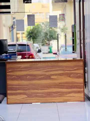 Used Wooden Reception Desk / Counter - Medium Size