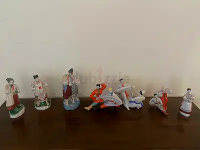 Collection of Vintage USSR Porcelain Figurines