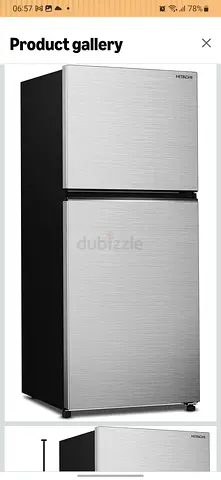 Hitachi 500L Top Mount Refrigerator - Silver, Inverter Compressor