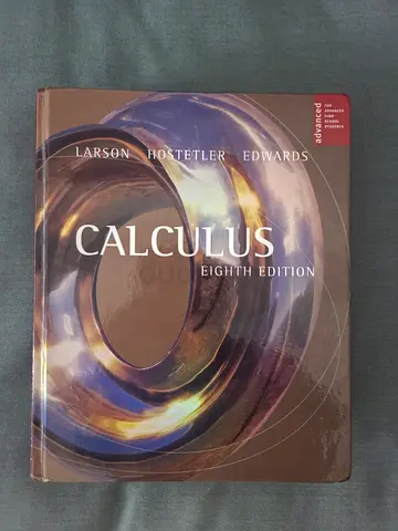 AP Calculus Textbook Eighth Edition - Larson, Hostetler, Edwards