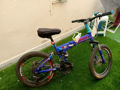 Blue Kids Mountain Bike with Full Suspension - Good Condition