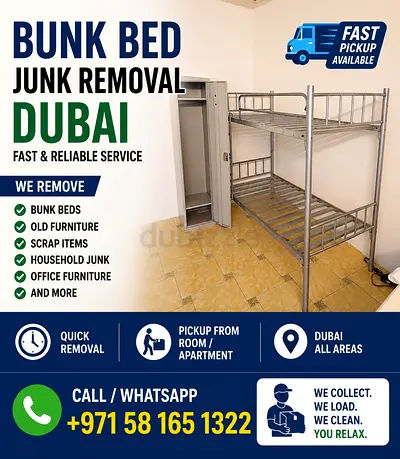 Removal junk bunk bed