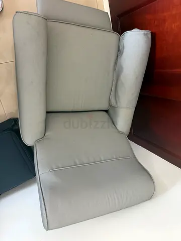 Light grey single-seater armchair - good condition