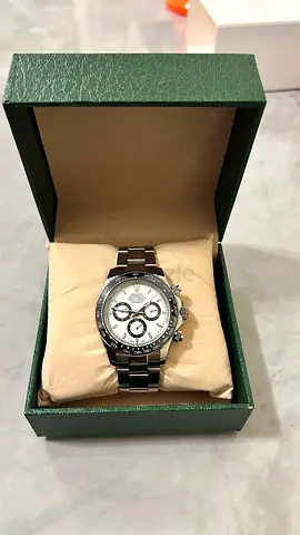 Rolex Cosmograph Daytona Stainless Steel Automatic Master Copy Watch - White Dial