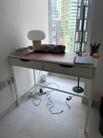 White Study Desk - Modern Design