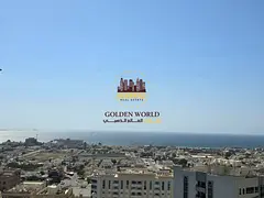 3BR apartment for annual rent in Al Taawun, Sharjah. Free AC, sea-view balcony, maid’s room, free 
