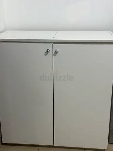 White 2-Door Wall Cabinet / Storage Cupboard