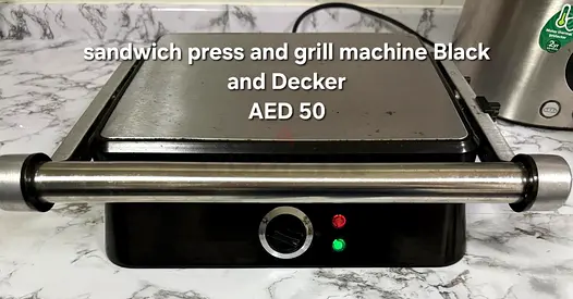 Black  Decker Sandwich Press/ Grill - Good Condition
